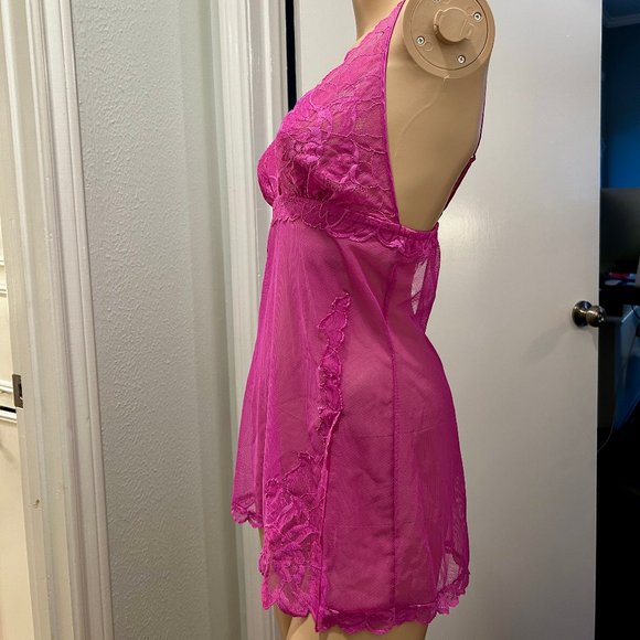 Vintage Victoria's Secret Lace Appliqué Babydoll - Picture 3 of 9